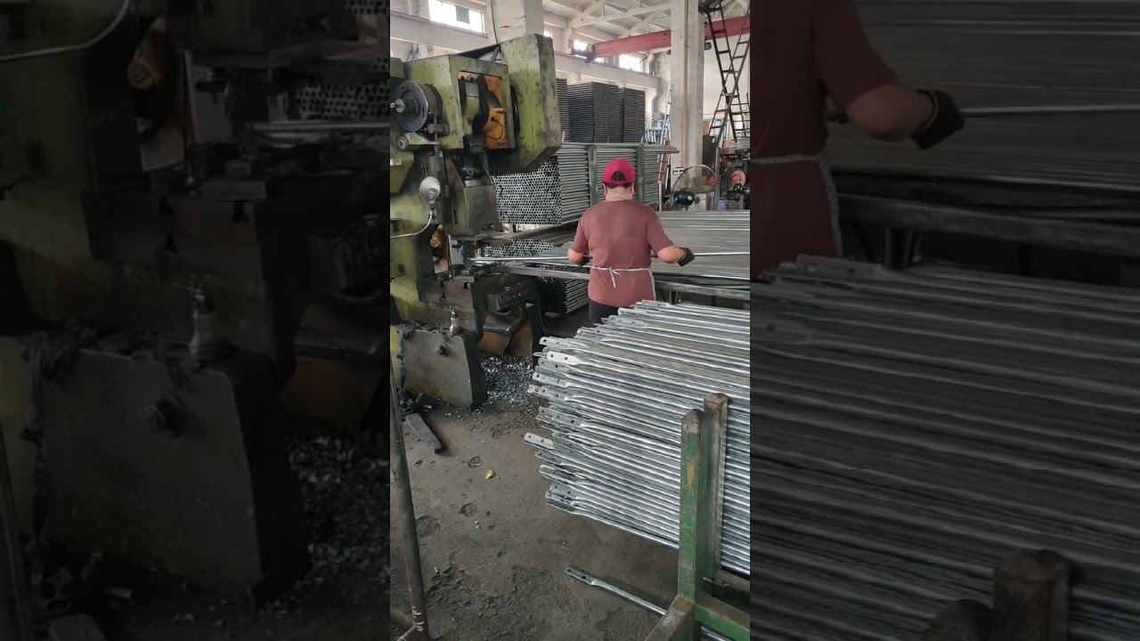 Frame scaffolding cross brace stamping, 