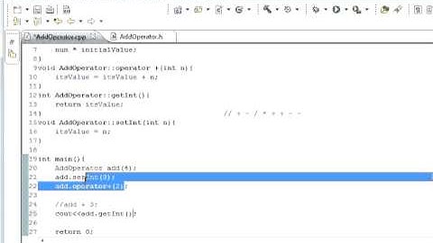 C++ Programming 29, Polymorphism : Operator Overloading 1