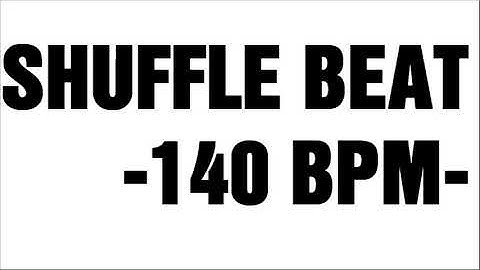 SHUFFLE BEAT 2 BASS TRACK FOR DRUM PRACTICE -140 BPM-