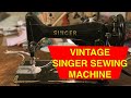 How to Thread a Vintage Singer Sewing Machine 1920s 1930s 1940s 1950s