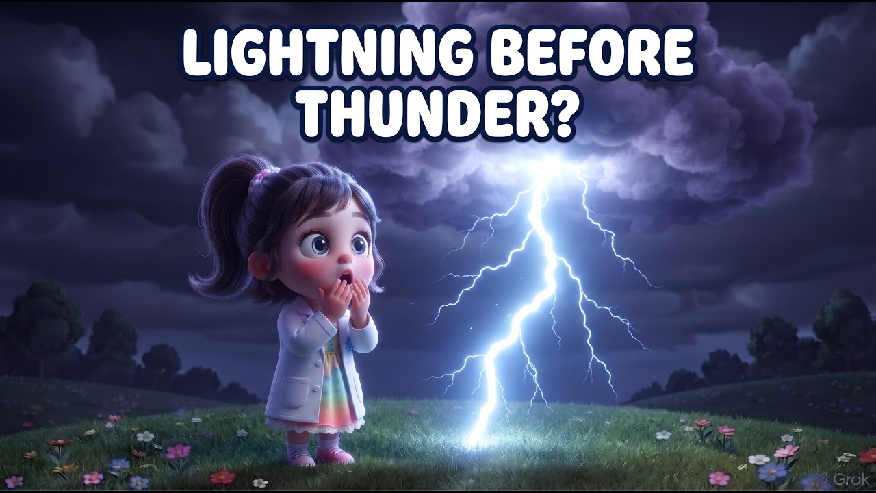 Why Lightning Comes Before Thunder