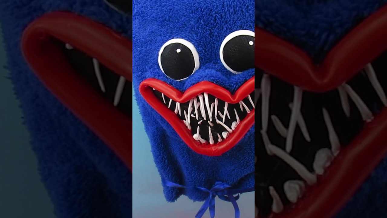 Cool and realistic Huggy Wuggy mask from Poppy Playtime shorts YouTube