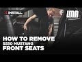 How to Remove S550 Mustang Front Seats (2015-2023)
