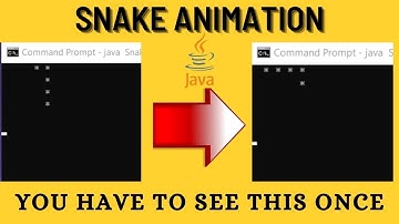 Java Snake Animation Program || code beyond limit