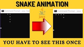 Java Snake Animation Program || code beyond limit
