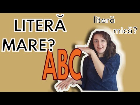 Video: Ce înseamnă să scrii cu majuscule un articol?