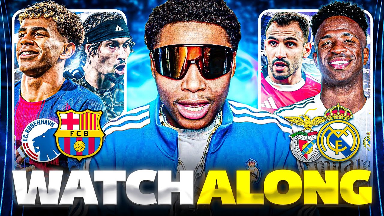 Barcelona vs Copenhagen | Benfica vs Real Madrid | LIVE Champions League Watch Along