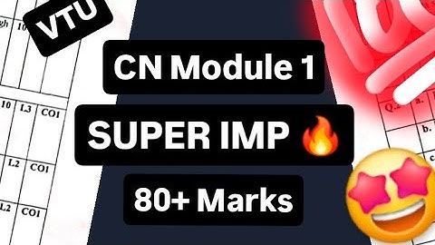 CN MODULE 1 EXAM SUPER IMP 💯🤩 | BCS502 Computer Network | 22 Scheme VTU 5th SEM CSE #vtu #cse #exams