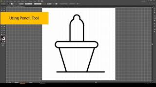 How to Draw Cactus, Plant, Nature, Pot, Icon - Illustrator Tutorial