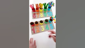 Number Board! #mathforkids #math #colorrecognition #earlylearning #teacher