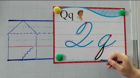 Teacher Becky with ABEKA Penmanship: Lowercase "q"