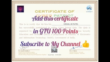 Free ISEA Quiz Certificate | GTU 100 Point | Free Cyber Patriot Quiz | How complete 100 Point GTU ?