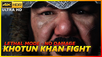 KHOTUN KHAN Full Boss Fight (Lethal / No damage) Ghost Of Tsushima PS5™ Gameplay