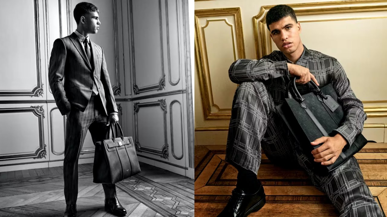 Carlos Alcaraz stuns in his first men's collection campaign for Louis  Vuitton 