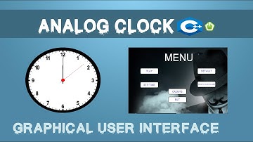 Analog Clock | Graphical User Interface | with source code | C++