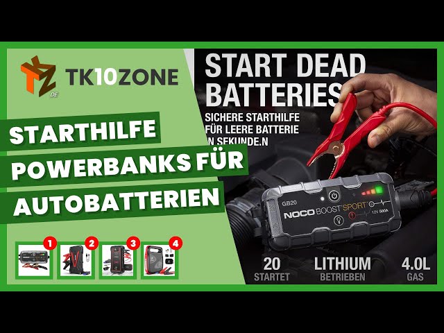 Starthilfe für leere Batterien NOCO Boost Sport GB20 500A 12V