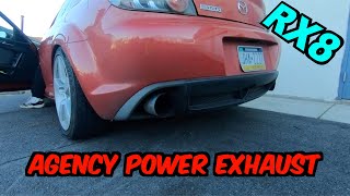 The RX8 gets a new exhaust! Agency Power sound test