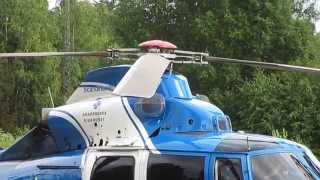 Turbine helicopter, start up.