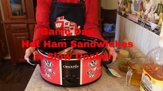 Hot Ham Sandwiches | Slow Cooker