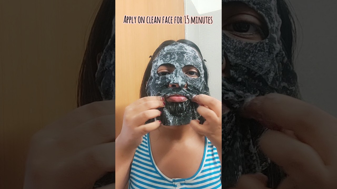 Miniso Charcoal Bubble Sheet Mask review 
