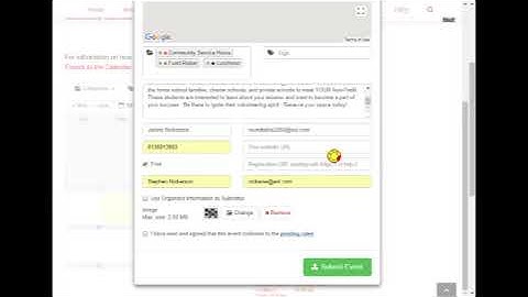 How to add to Community Calendar