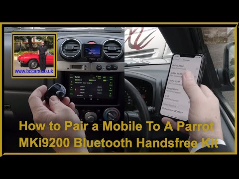 How to Pair a Mobile To A Parrot MKi9200 Bluetooth Handsfree Kit