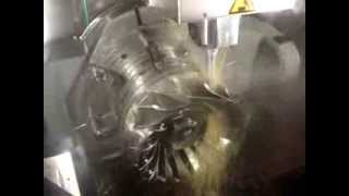 Impeller finishing operation in 5 Axis.