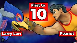 Larry Lurr Vs Peanut | First to 10 Vertical Stream