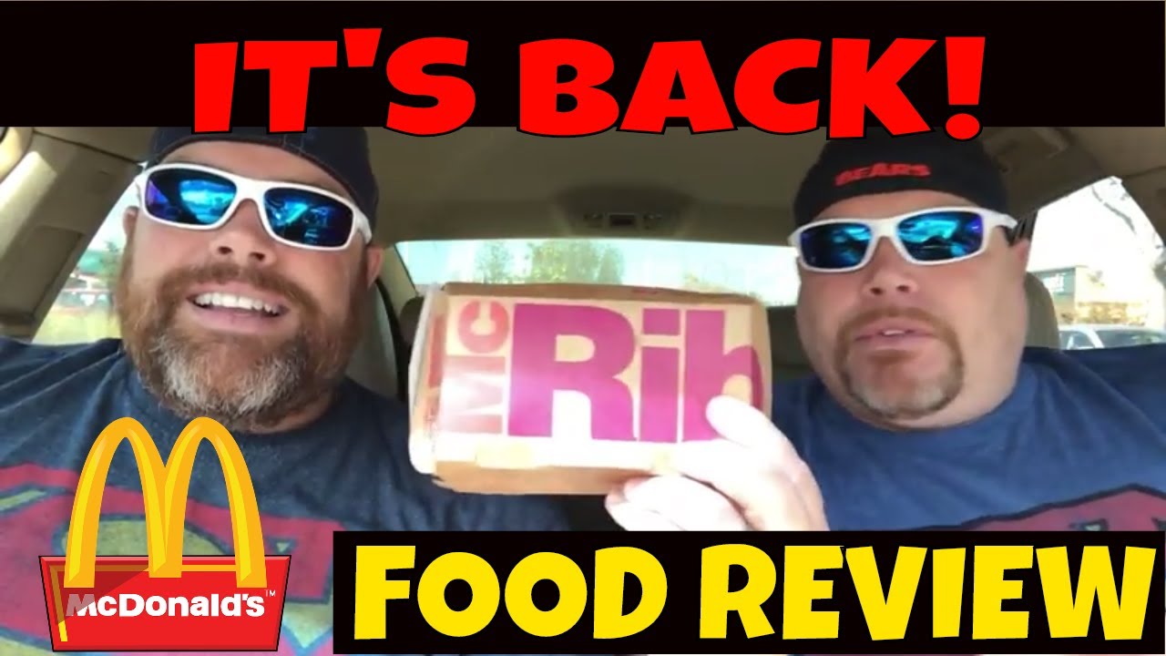 McDonald's McRib: Food Review (with the WALTWINS)