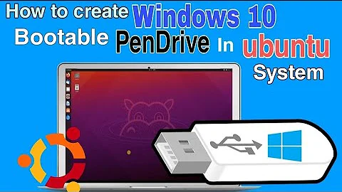 How to create Windows 10 Bootable PenDrive in Ubuntu system 🔥 @The Darkest Network