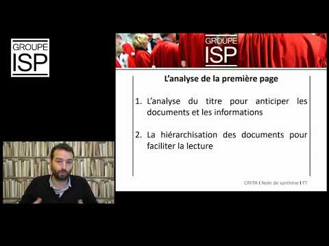 CRFPA : Correction de la note de synthèse (Examen 2017)