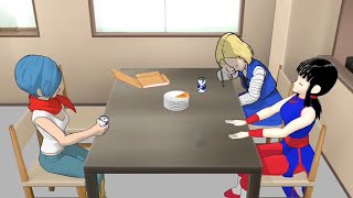 【MMD】(request) Bluma Android18 CHICHI's (girl fart and burp animation)