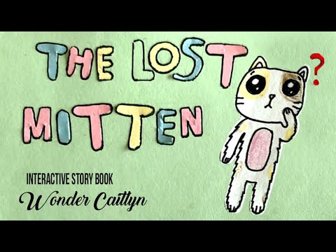 The Lost Mitten - Handmade interactive story book