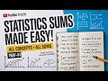 Complete Statistics Sums in One Video | All Important Numerical Concepts |