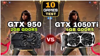 GTX 950 vs GTX 1050 ti | 10 Games Test | How Big Difference ?