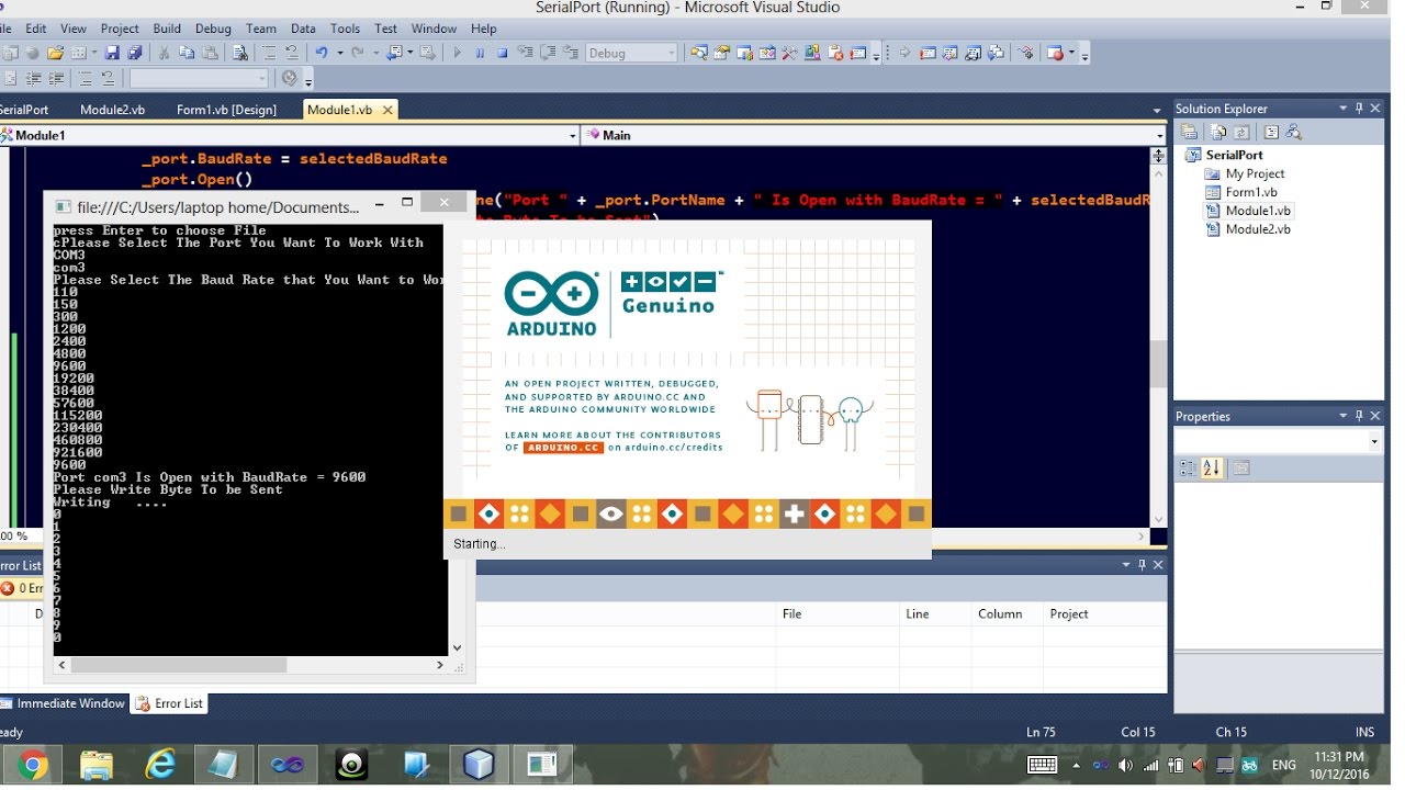 Arduino Serial Port With GUI Designe (2) - YouTube