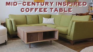 Making a Walnut Coffee Table | DIY Wood Coffee Table | ASMR Build