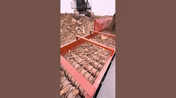 Mud and stone separator working video#Soilandrockseparator  #quarry  #quarrymachine  #mine