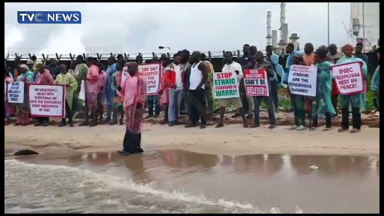 Itsekiri Natives Stage Peaceful Protests at Warri Ports Over INEC Ward Delineation