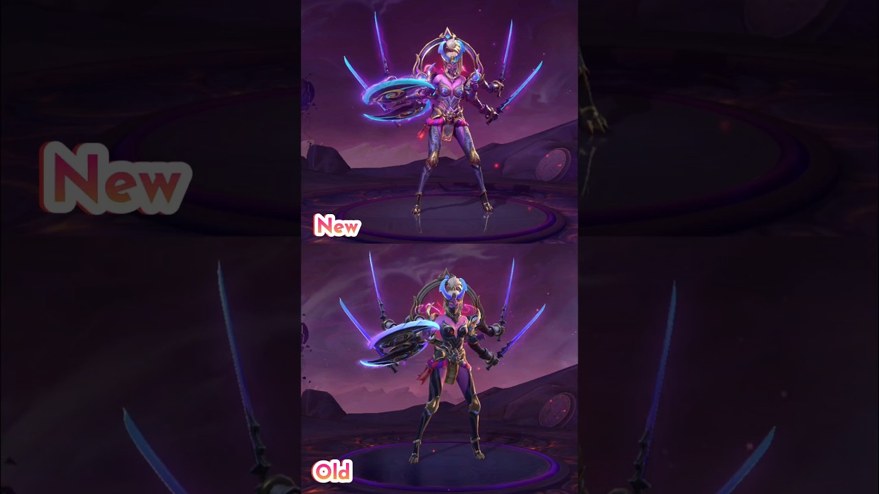 New Hanabi Rakshesha 😱 | LUCKYBOX SKIN OPTIMIZATION OLD VS NEW #shorts #mlbbshorts