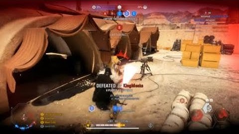 STAR WARS Battlefront- Darth Vader shows his hatred toward sand