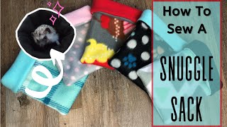 How to Make a Snuggle Sack // DIY Sleep Pouch for Your Small Animal (EASY!)