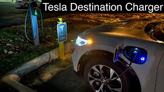 Charging my Mach-E on a Tesla Destination Charger