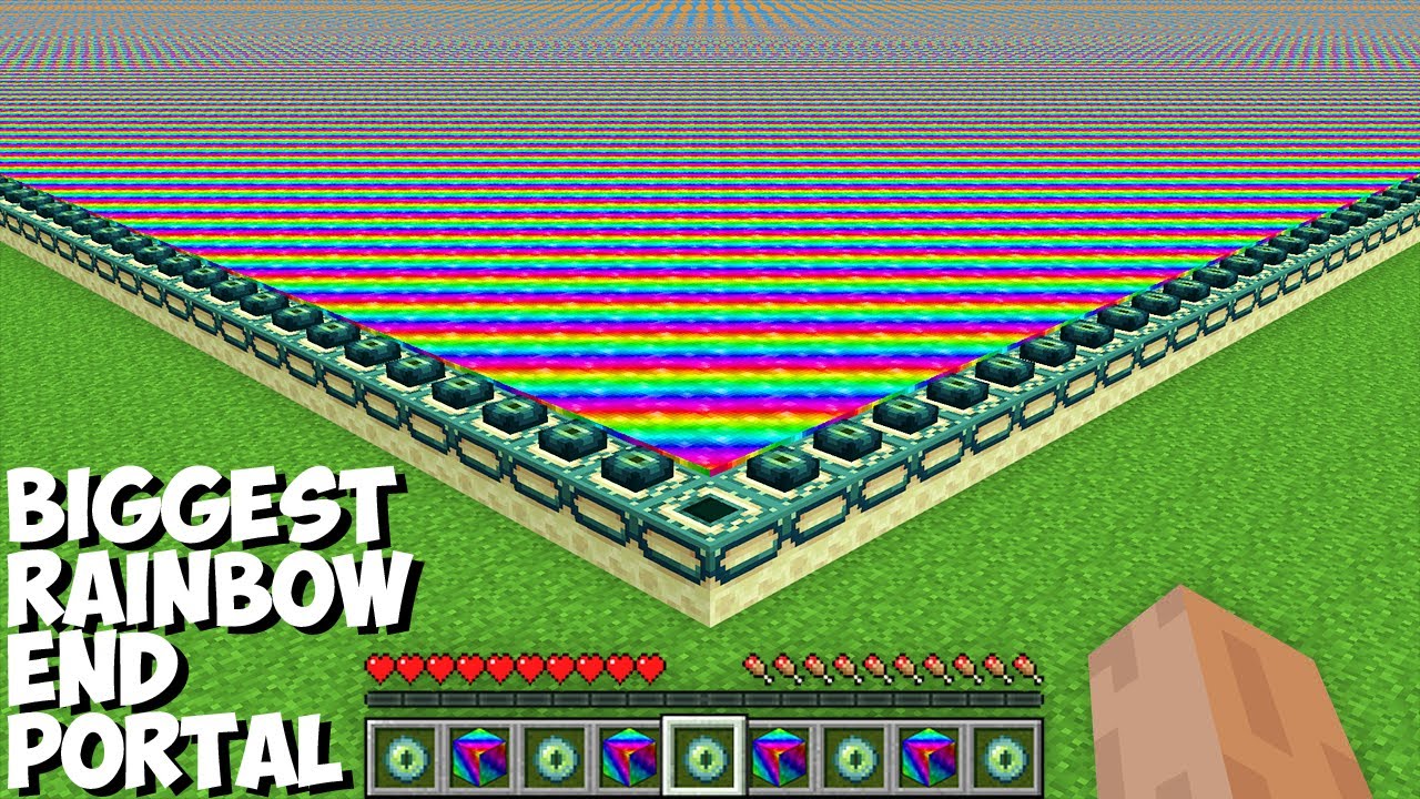 Only 1% can ACTIVATED BIGGEST PORTAL with RAINBOW LIQUID in Minecraft ...