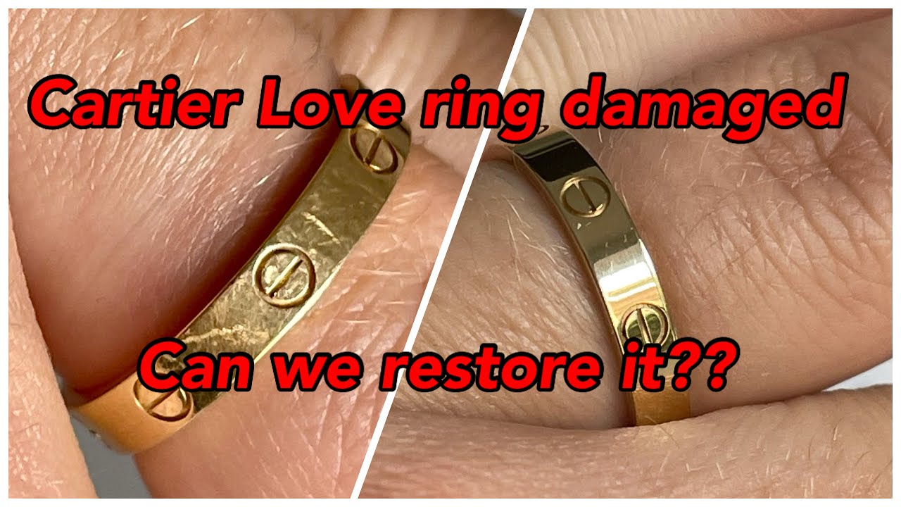 Långiver Oversigt forbrydelse Restoring a Cartier LOVE ring - YouTube