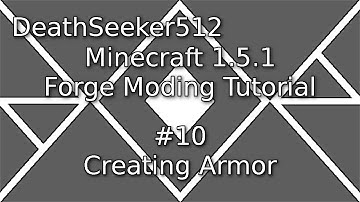 Minecraft 1.5.1 Forge Modding Tutorial #10 | Creating Armor[OLD]