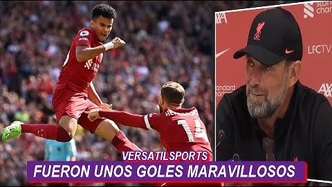 JURGEN KLOPP REACCIONA a DOBLETE de LUIS DIAZ y GOLEADA LIVERPOOL vs BOURNEMOUTH