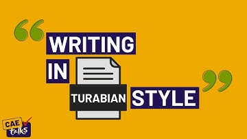 Writing in Turabian Style