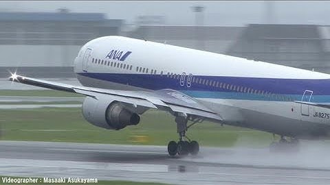 [雨の伊丹] All Nippon Airways (ANA) Boeing 767-300 JA8275 @ Itami [20100711_1214]
