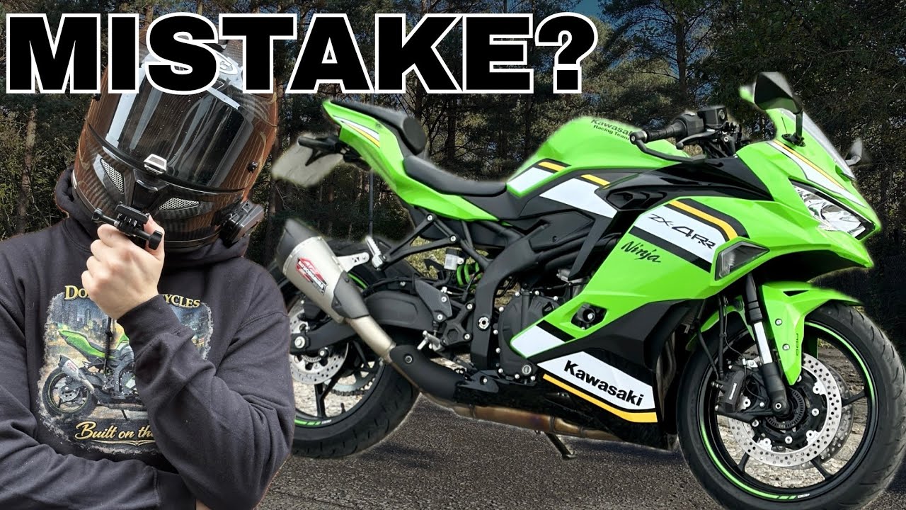 Kawasaki Ninja ZX4RR handlebars suck!￼ - YouTube